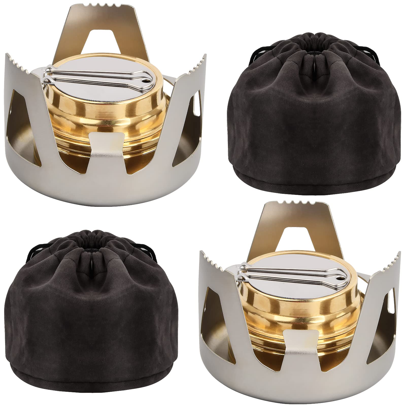 VINGVO Brûleur portable Mini réchauds de camping portables cuisinière à
