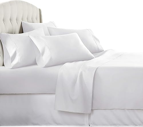 550TC - Juego de sábanas de algodón egipcio de calidad súper suave, 6 piezas, 30.0in, bolsillo extra profundo, CaliforniaWesternKing-Cal King, color