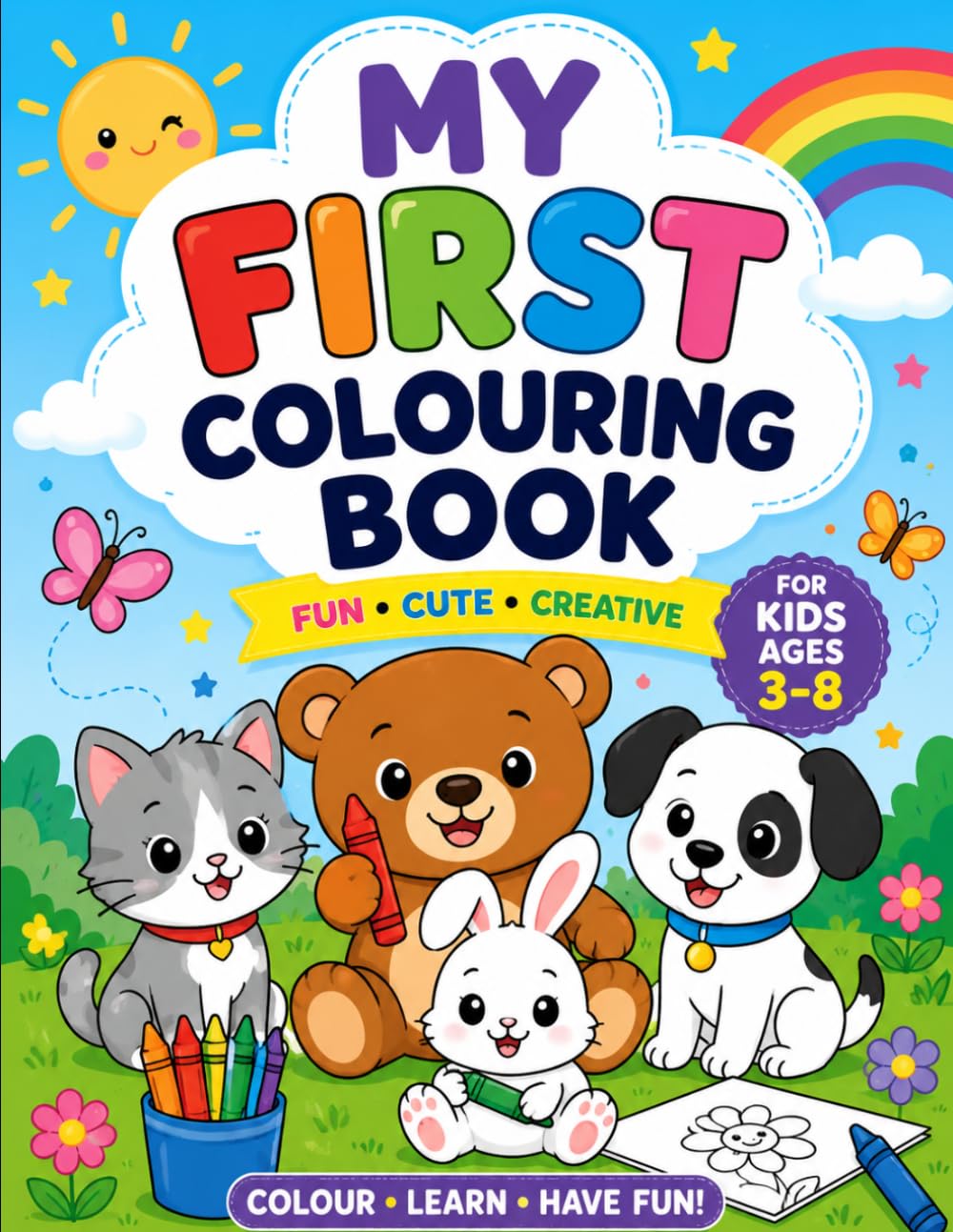 My first coloring book for kids