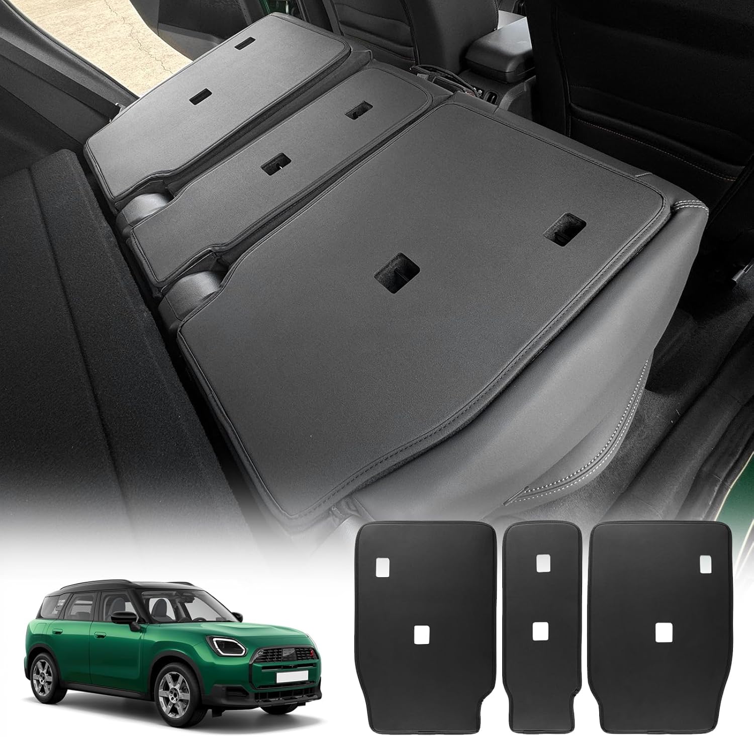 KUNGKIC for Mini Cooper Countryman U25 2025 2024 2023 Second Row Seats Back Cover Seat Protector Mat Interior Accessories