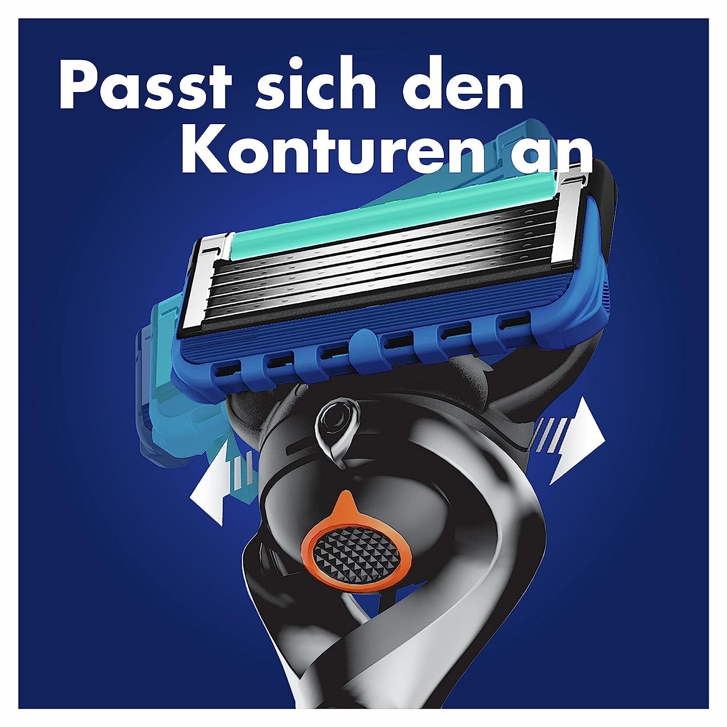 Gillette ProGlide Nassrasierer Herren, Rasierer + 10 Rasierklingen mit 5-fach Klinge, Geschenk für Männer, schwarz/blau