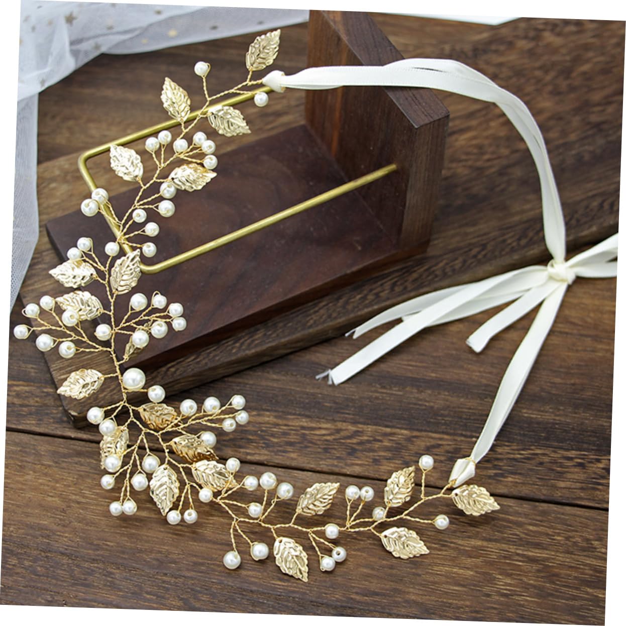 Beavorty 5piezas Diadema De Perlas Para Novias Cinta Accesorio De Cabello Elegante Para Bodas y Fiestas Formales