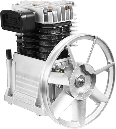 Cabezal de bomba de compresor de aire, 3HP 66Galmin 145PSI de una sola etapa de doble cilindro herramienta de aire universal compresor de aire