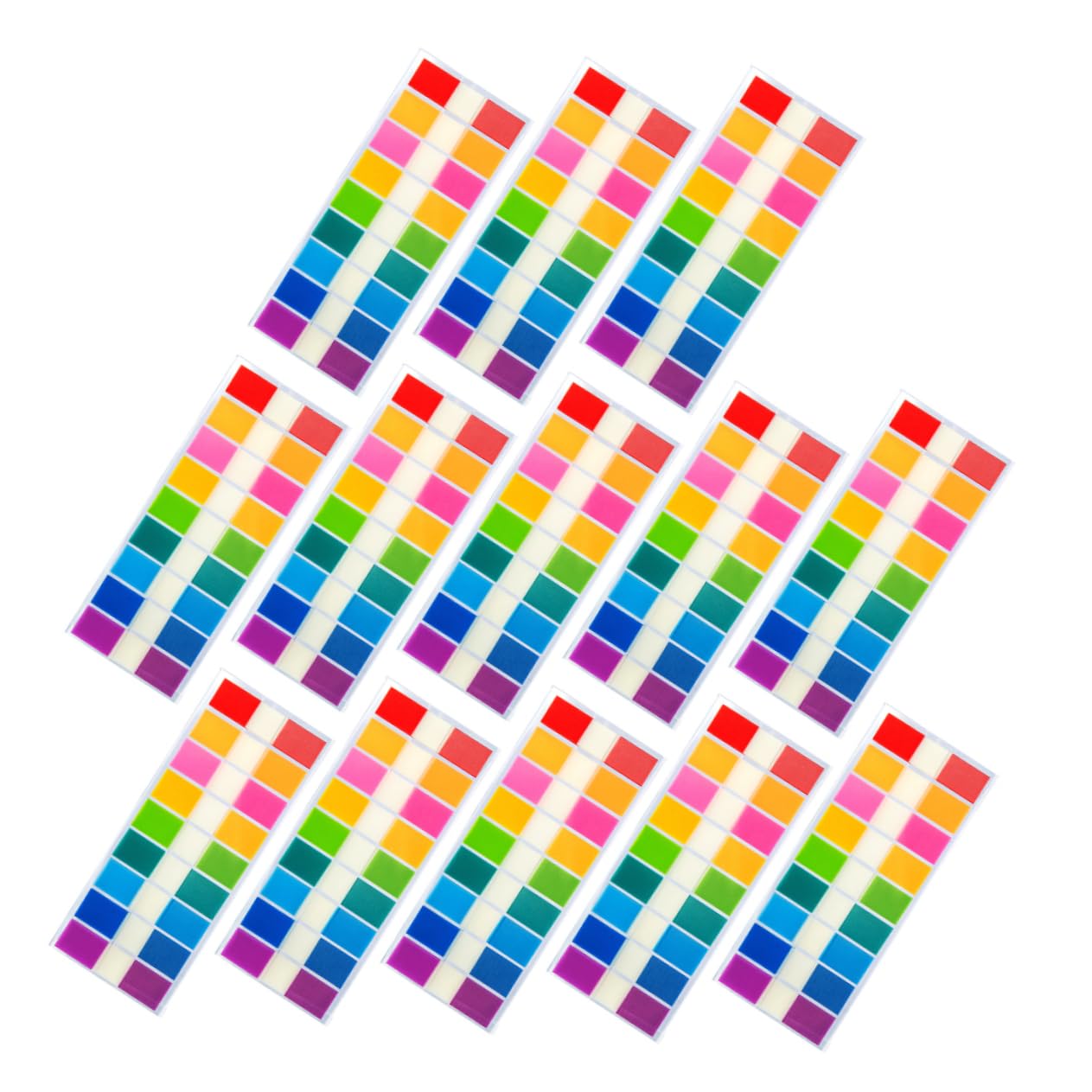 NUOBESTY 4500stücke Haftstreifen Index Tabs Fluoreszierende Klebezettel Für Seitenmarkierung Klassifizierung Und Notizen Geeignet Für Schule Büro Und Zuhause