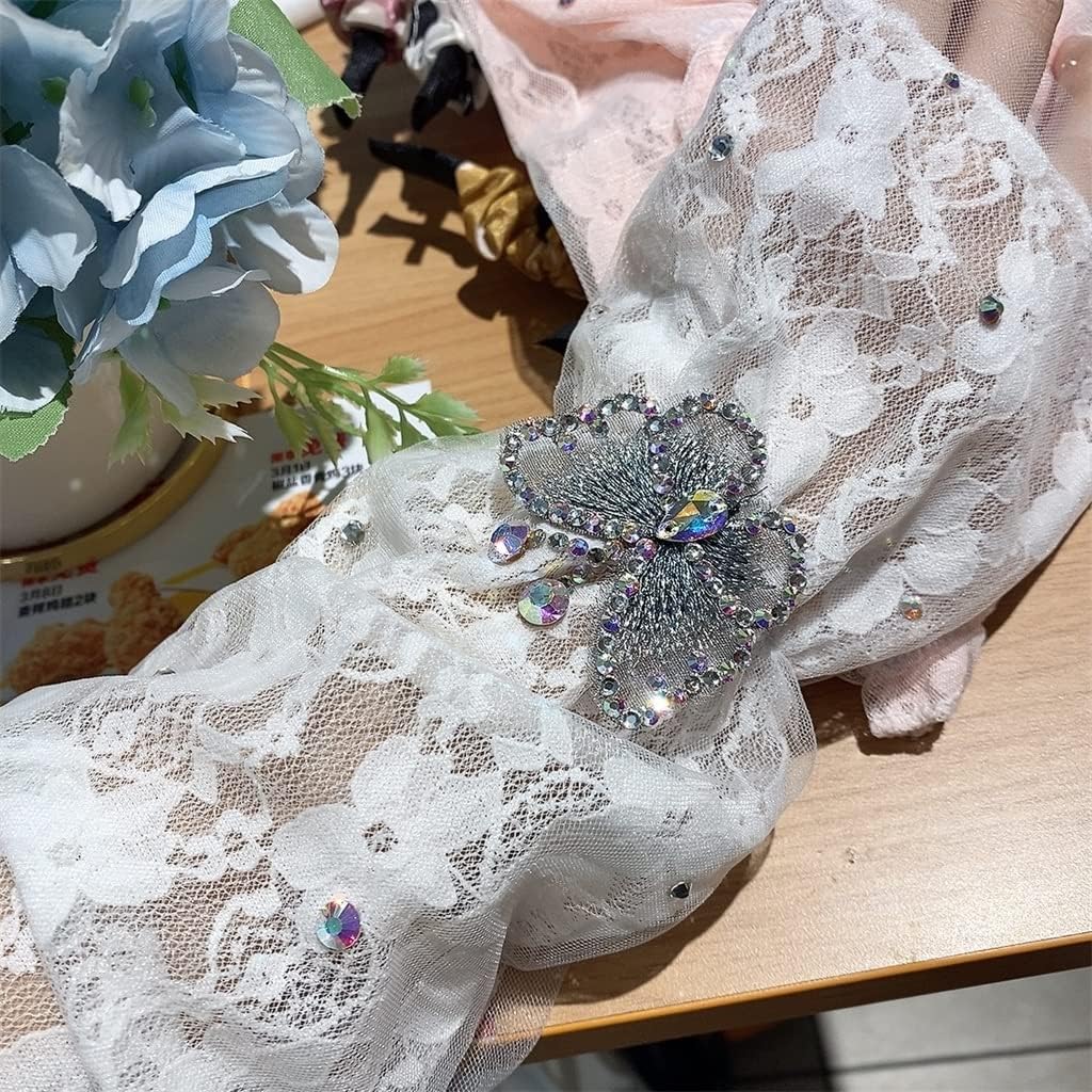 HBJWOV Handmade Three-dimensional Lace Printing Fairy Sleeves Driving Daily Bottoming Sleeves