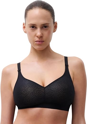 Chantelle Women's C Magnifique Full Bust Wireless Bra, Black, 38D