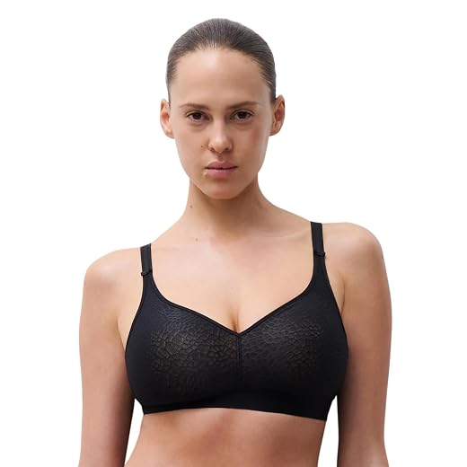Chantelle Women's C Magnifique Full Bust Wireless Bra, Black, 38D