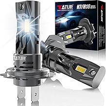 KATUR H7 LED Canbus Bulb 20000LM, 400% Brightness 6000K White Xenon LED Bulbs H7 Headlights Plug & Play Non-Polarity 1:1 Size (2 Pieces)