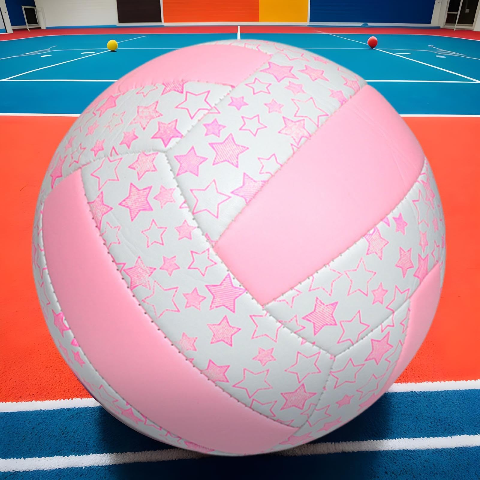 Vóley Playa,Balón De Entrenamiento PVC Talla 5 | Fácil de Controlar Balón Estándar de Competición para Escuelas, Entrenamientos y Playa