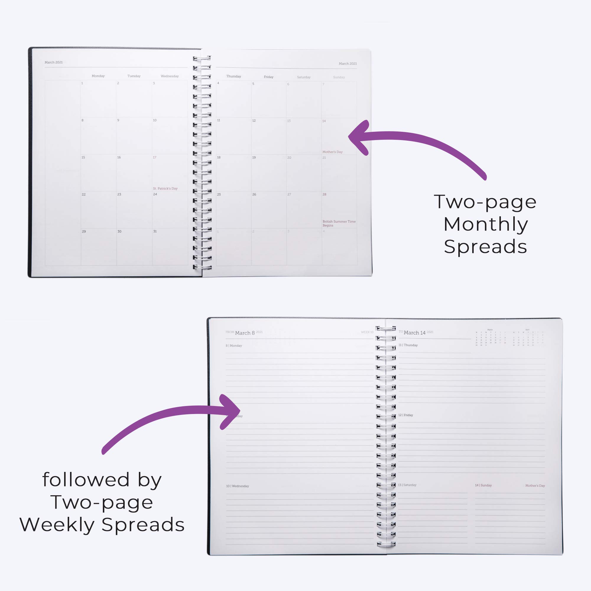 Buy WallDeca 2022 Annual Weekly Planner A4 Full Paper Size Weekly 