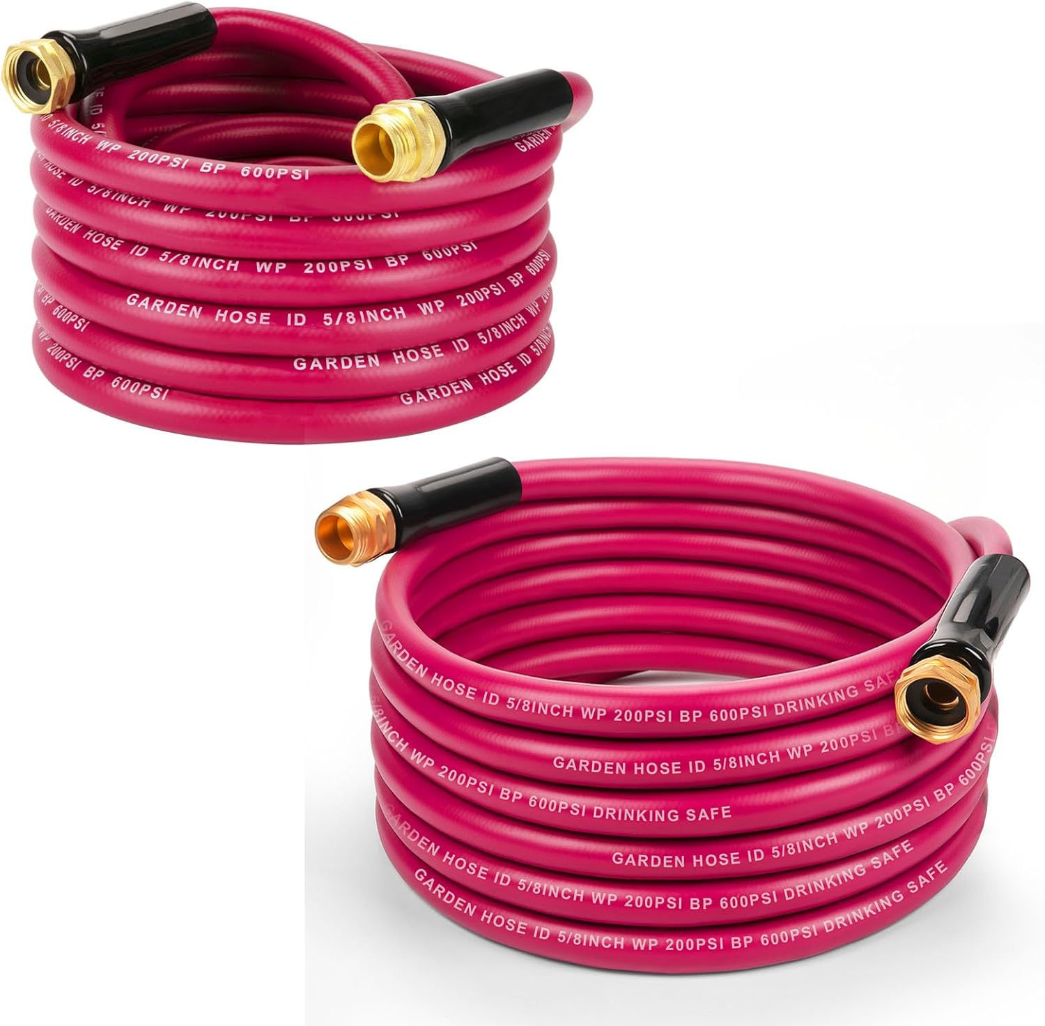 BEBOBLY 25 FT with 50 FT RV Water Hose, 5/8