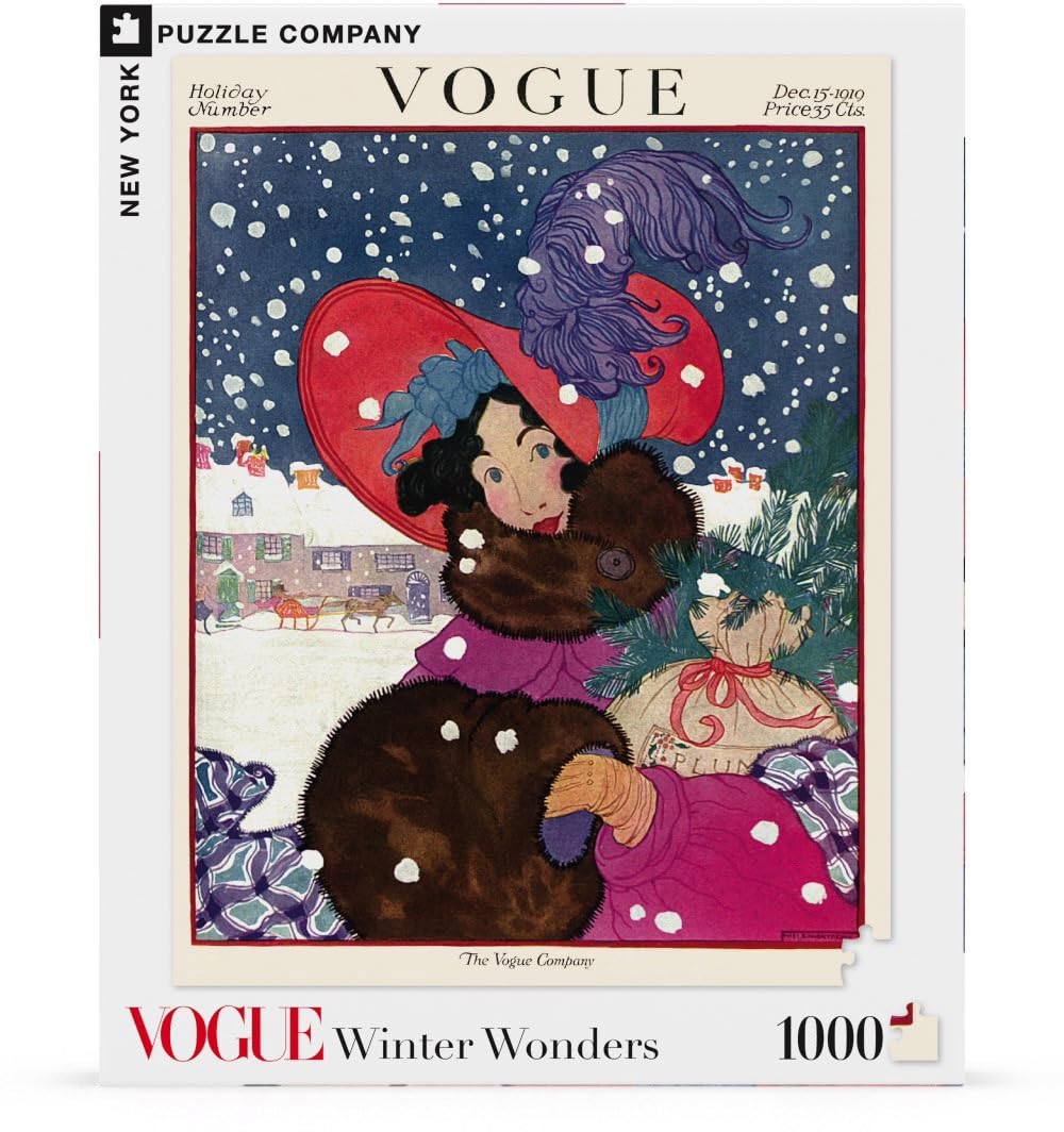 New York Puzzle Company - Vogue Magazine Winter Wonders – Puzzle de 1000 pièces pour les soirées de jeux en famille