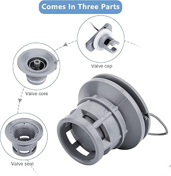 Yosoo Health Gear Inflatable Boat Valve Gasket, Air Track Valve, Air Track Air Plug, Kayak Air Valve, 1Pc Inflatable Boat Valve for Kayak Canoe Inflatable Boat Dinghy