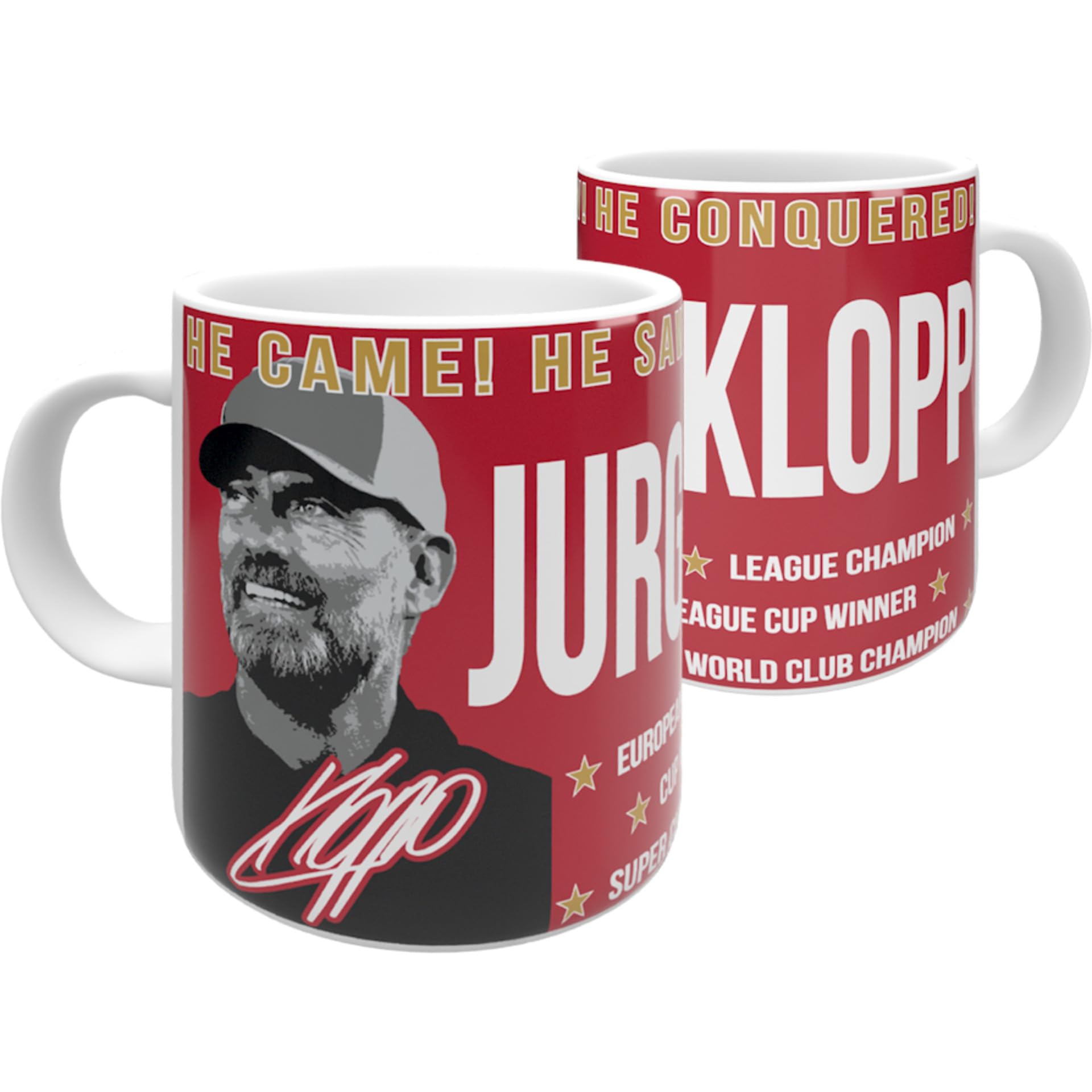 Liverpool Klopp Mug He Came! He Saw! He Conquered! 11oz. โ image 1