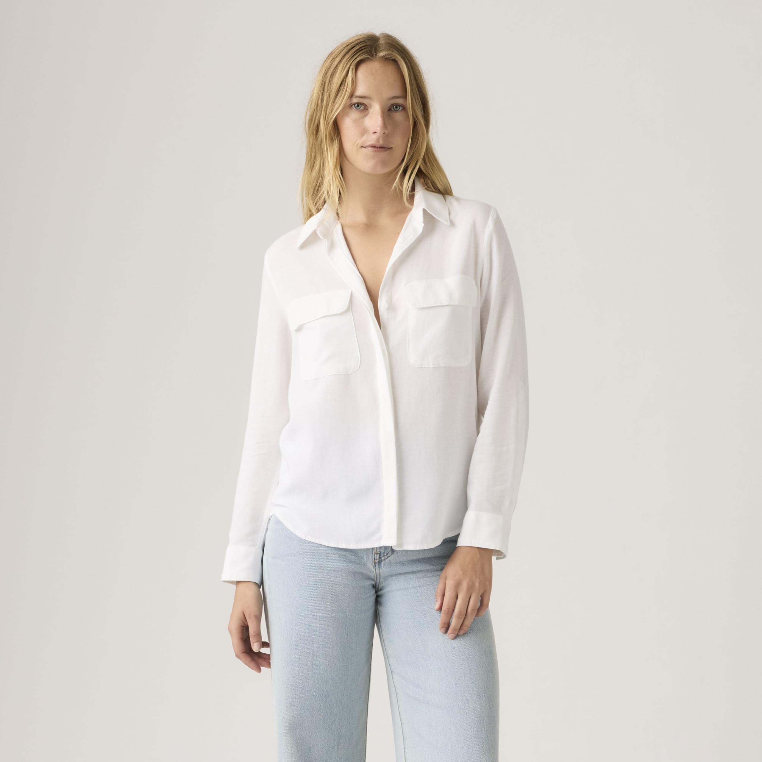 Levi's Damen Elaine Utility Shirt Hemd mit Button-Down-Kragen (1er Pack)