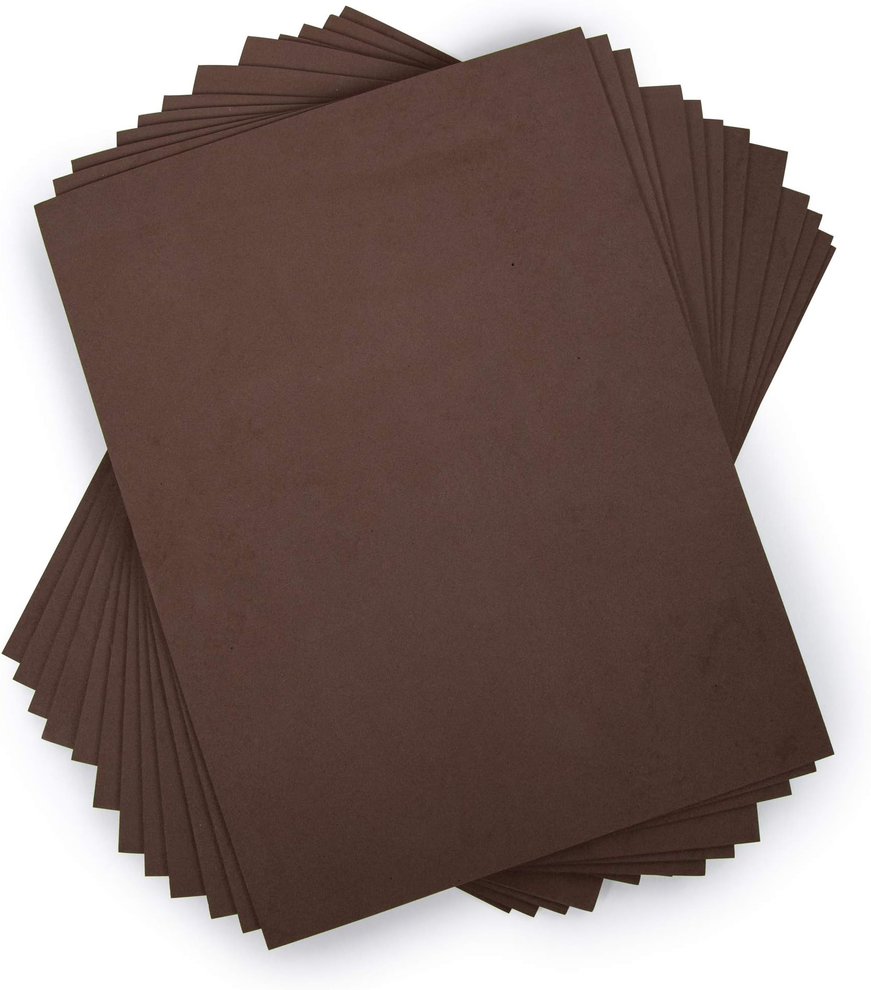 CTG, Craft EVA Foam Sheets, 9 x 12 inches, Brown, 12 Pieces