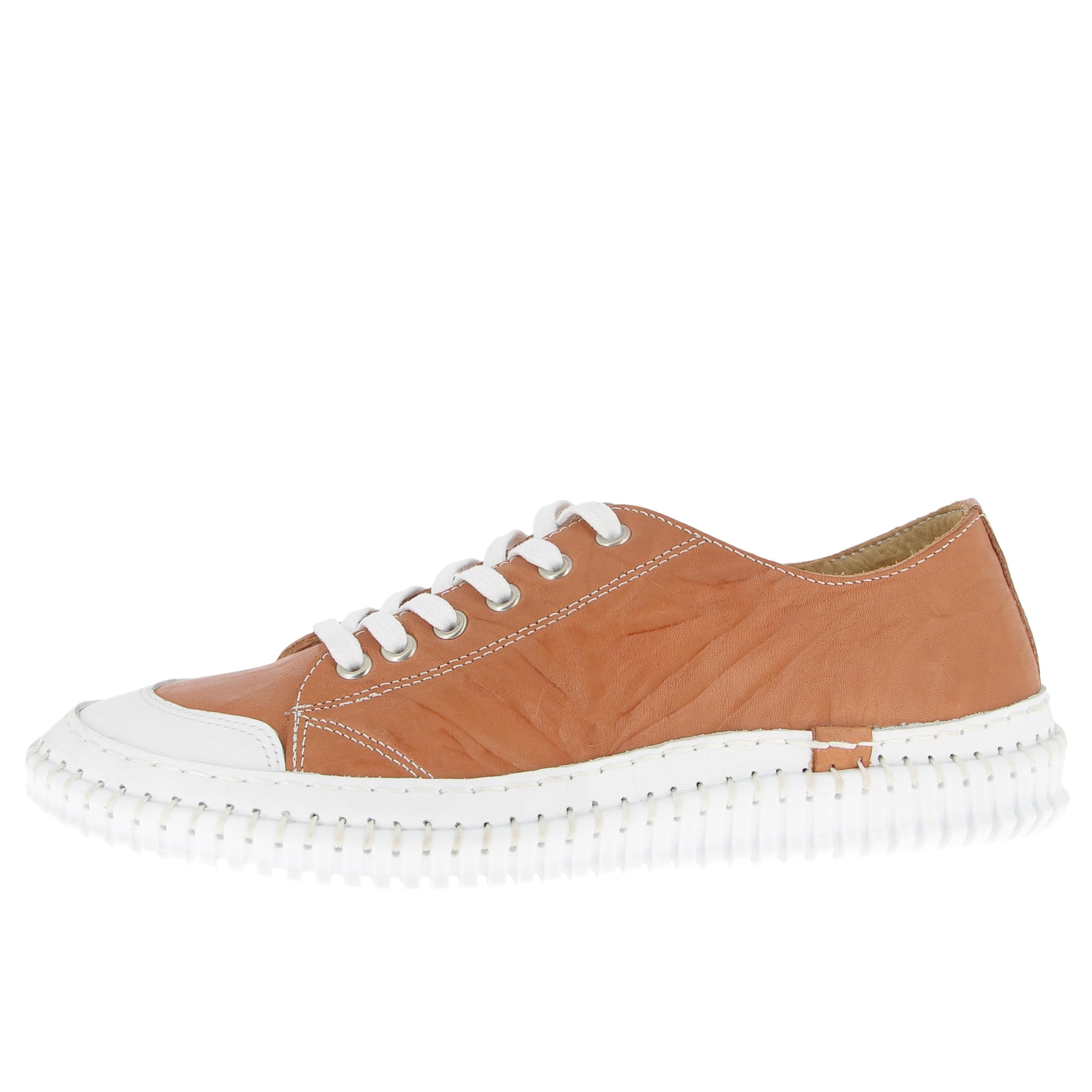 Andrea Conti Women's Low Top Trainers, Cognac, 38 EU, Cognac, 6 UK