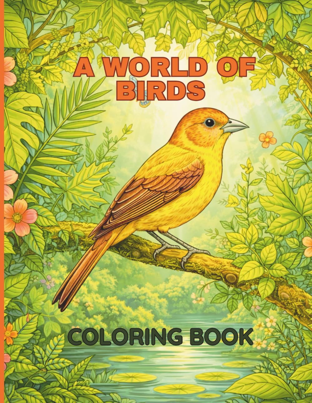 A World of Birds Coloring Book: Beautiful Bird Illustrations to Color and Enjoy