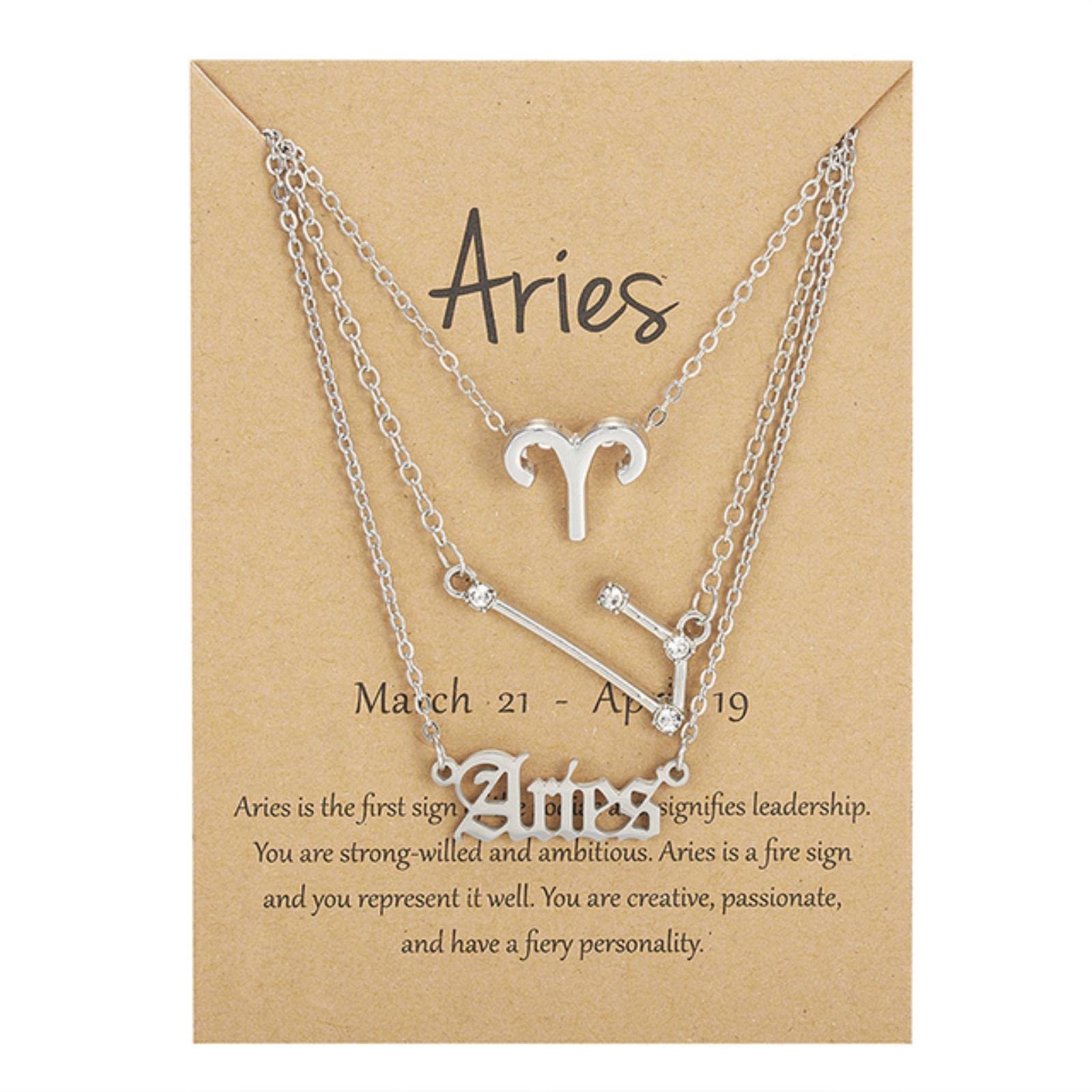 WEITING Juego de 3 collares para mujer, collar con colgante, joyería con tarjeta de caja de papel