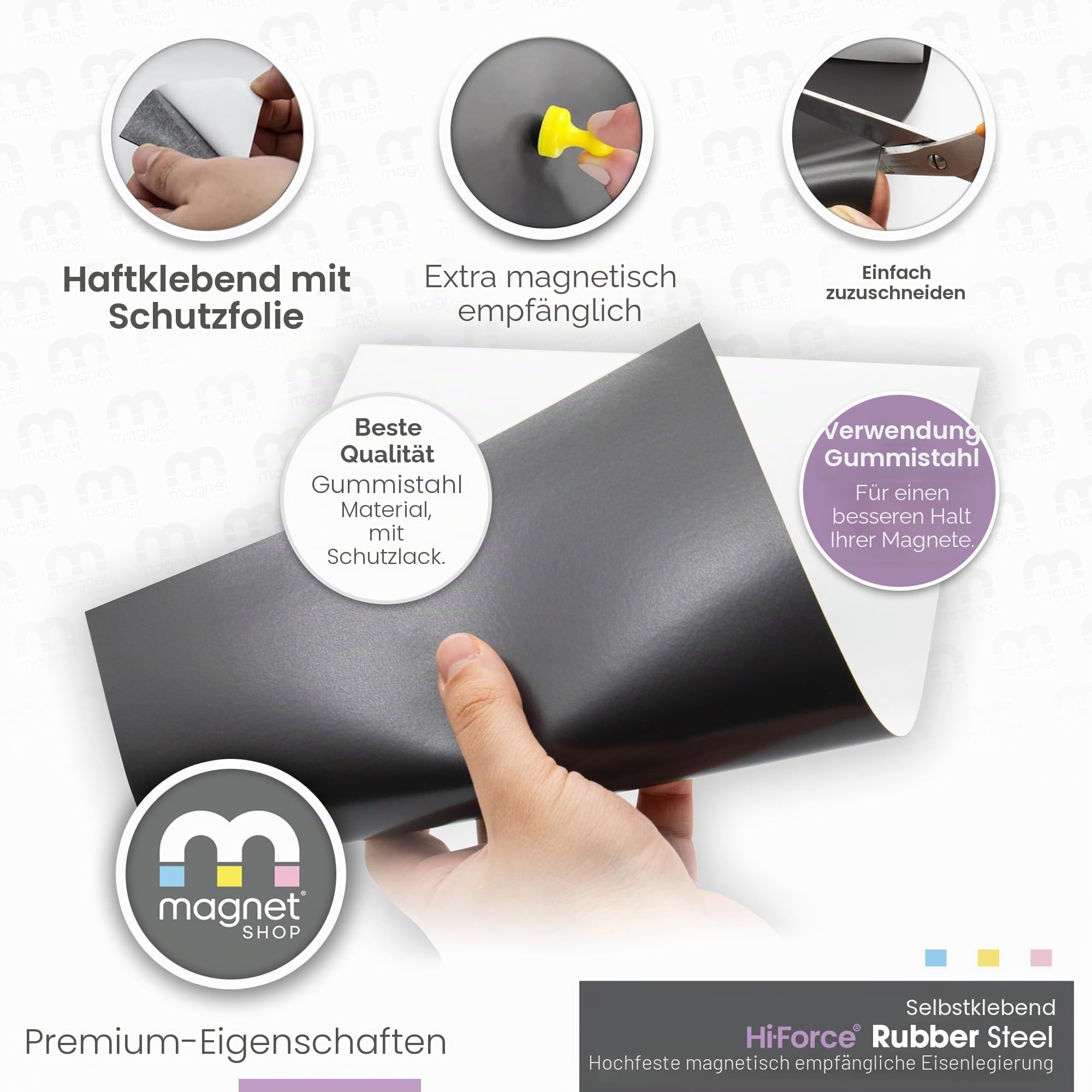 WarMag Gummi-Stahlbleche | weiches Metallblech (eisenhaltig) für Wargaming-Miniaturen, Magnetdisplay oder Hobbyzwecke (extra empfänglich 0,7 mm dick, A4 (30 x 21 cm) 5 Blatt)