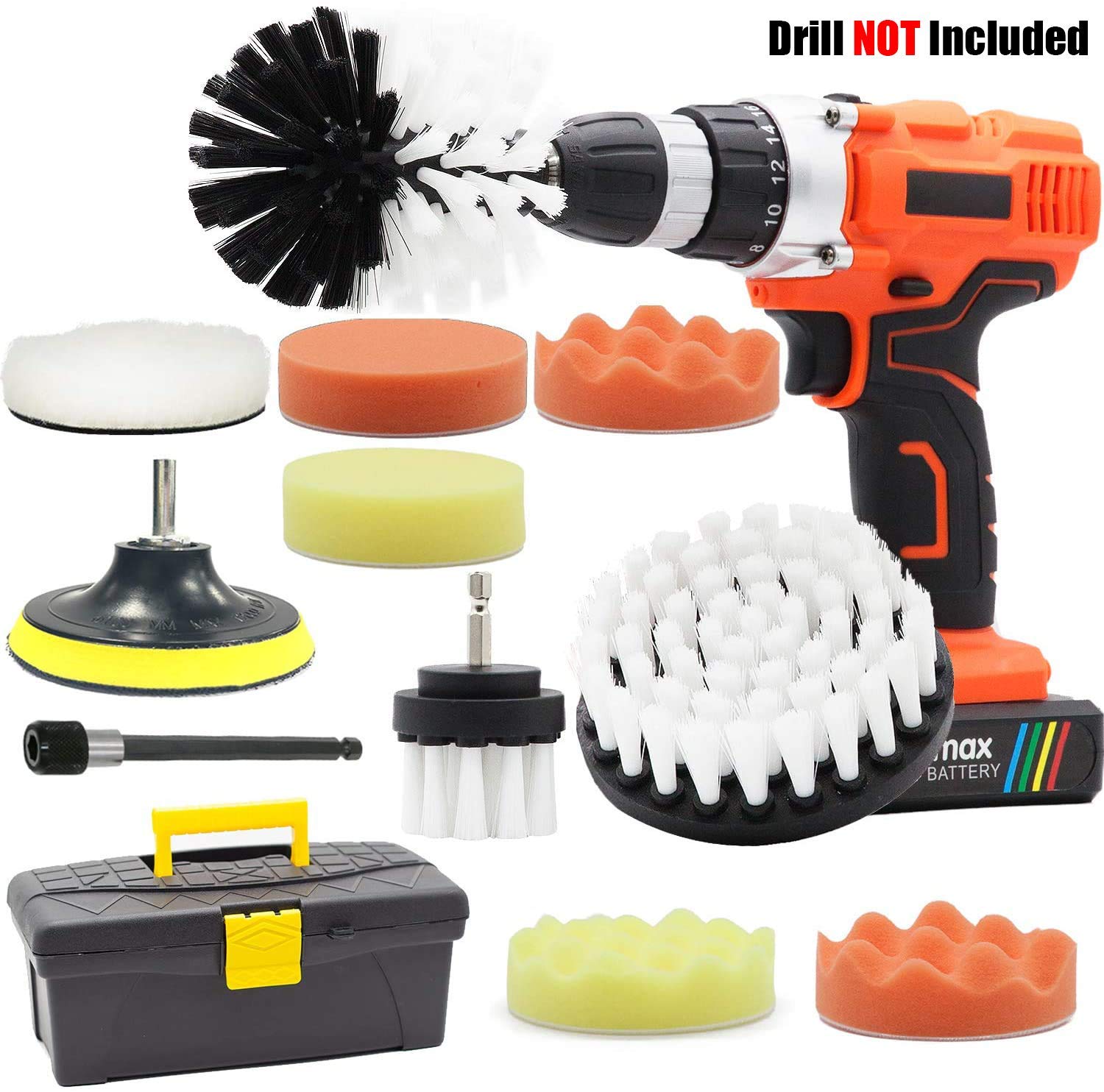 Drill Brush and Buffing Sponge Pads 