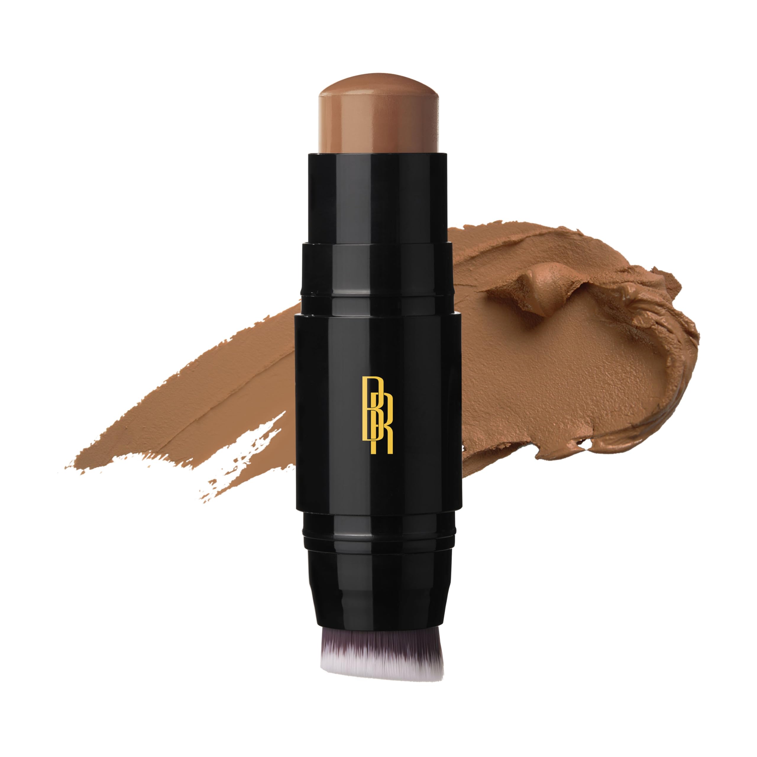 Black Radiance Color Perfect Foundation Stick with Soft Brush Applicator Duo – Buildable, Blendable Versatile Pigment-Rich Formula - Cocoa Bean