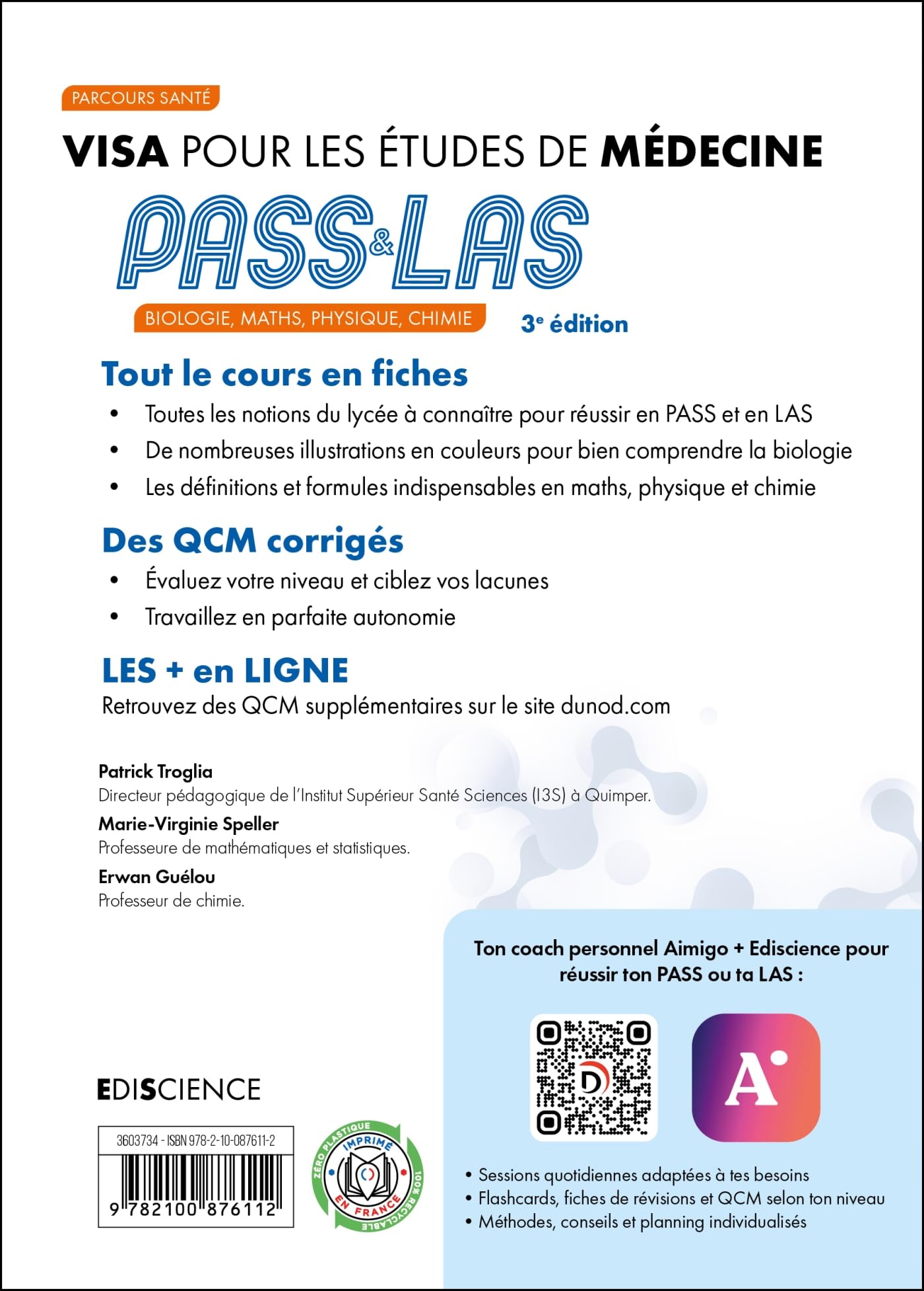 Visa pour les études de médecine PASS et LAS - 3e éd.: Biologie, Maths, Physique, Chimie