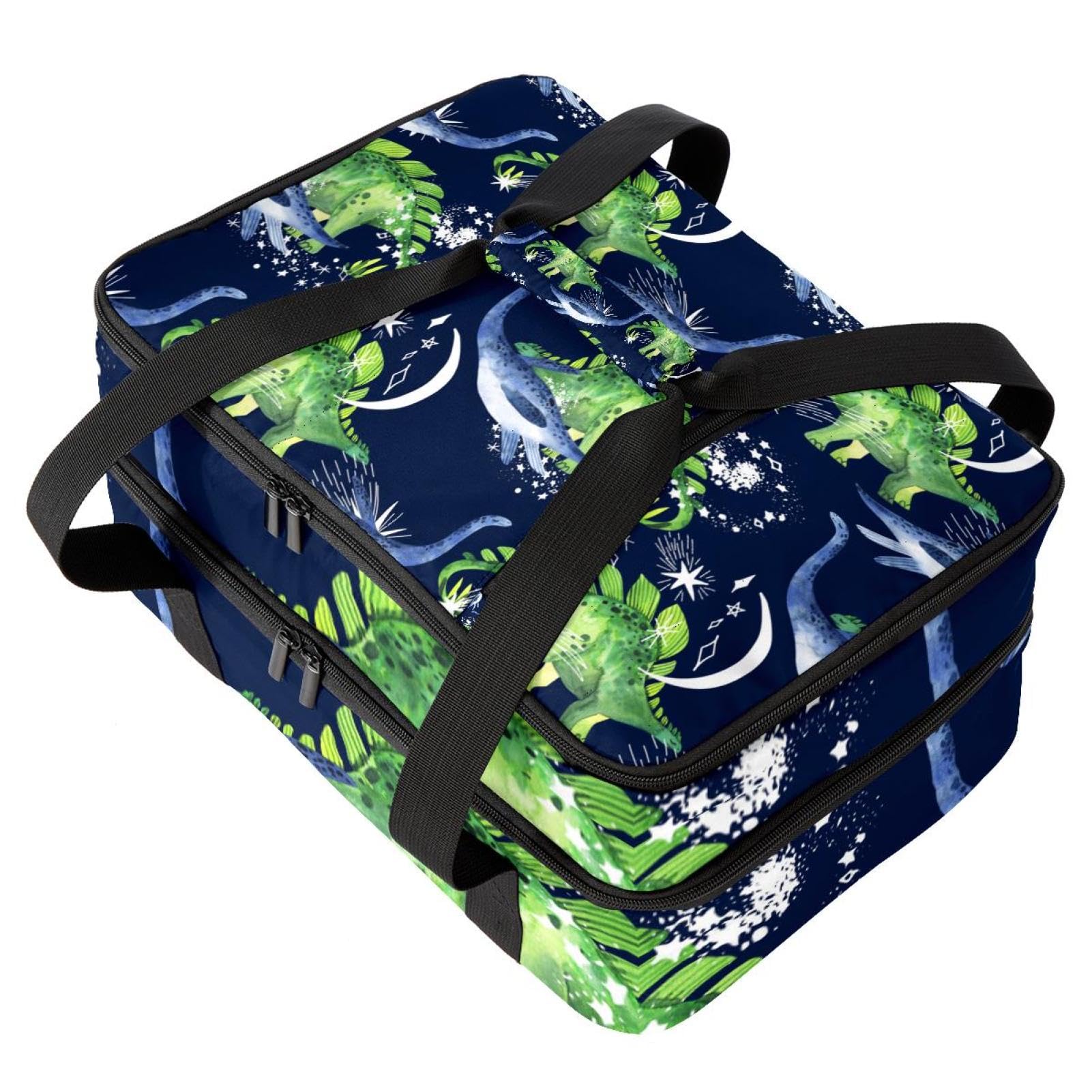 Grand sac à déjeuner isotherme pour homme et femme, double couche, étanche, étanche, réutilisable, sac fourre-tout pour le travail, l'école, le pique-nique, la plage, le camping, les voyages, motif