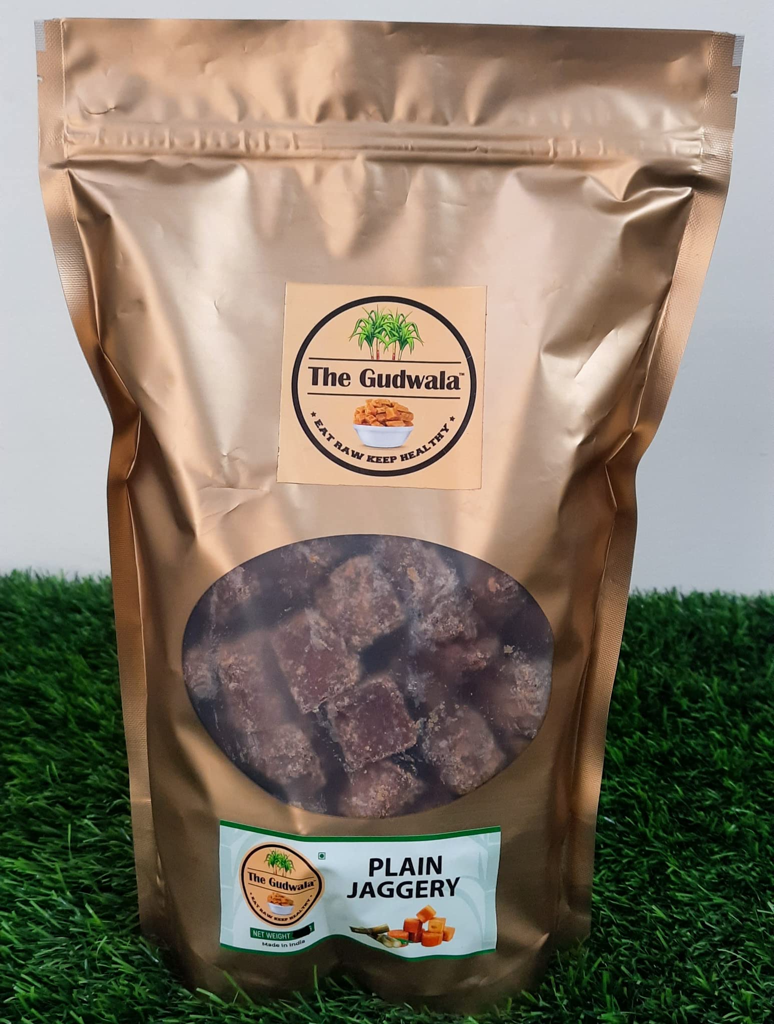 The Gudwala Plain Jaggery | REFILL PACK | Pure Natural Zero Chemical Gur Immunity Booster Organic Extremely Healthy Gud (1750 Gram) (B0B46BZWFZ) Amazon Price History, Amazon Price Tracker