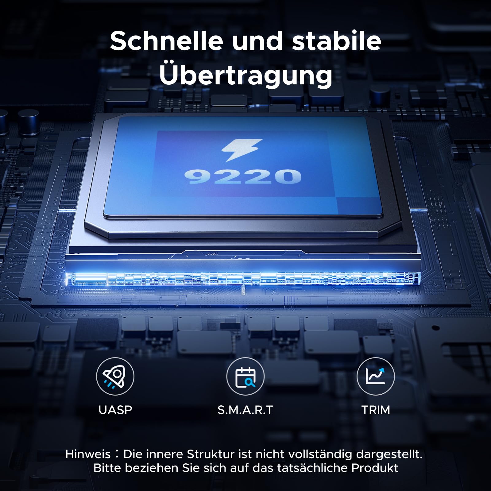 UGREEN 20Gbps M.2 SSD Gehäuse USB C 3.2 Gen 2x2, NVMe und SATA M2 Gehäuse | NVMe und SATA M2 Gehäuse für SSD in 2280/2242/2230/2260, kompatibel mit HP 14pro, iPhone17 Promax, PS5