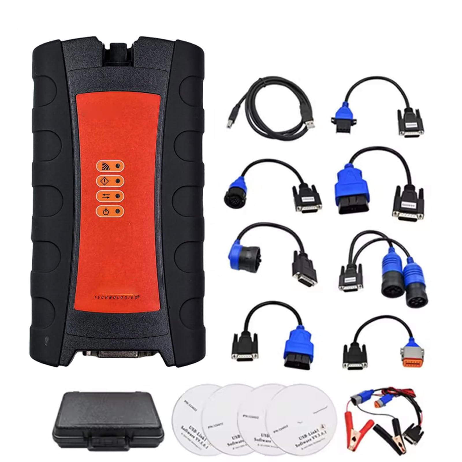 Escáner de camiones fuerte con conexión USB de datos rápidos, equipo de diagnóstico de camiones, velocidad para técnicos, emergencias, reparación de escáneres de diagnóstico