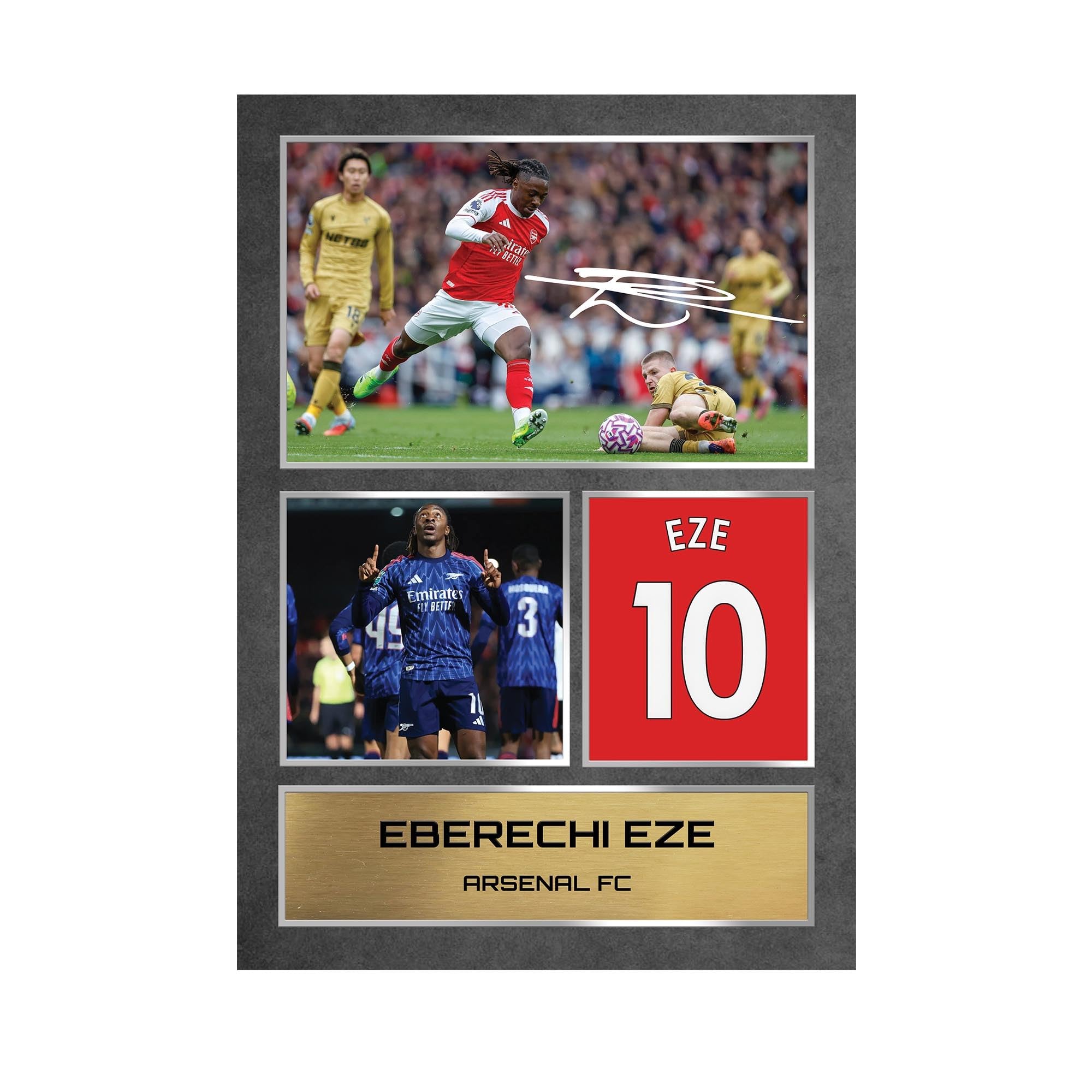 Eze Arsenal Signed Framed - Autograph Print Football Memorabilia A4 Unframed