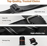 Vista 6 de LOOBANI - Cabestrillo portátil para perros para patas traseras, arnés de soporte de cadera para ayudar a levantar la parte trasera para ayuda