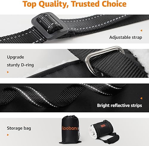 Miniatura 6 de LOOBANI - Arnés portátil para perros para patas traseras, soporte para cadera para ayudar a levantar a los perros para ayuda canina y rehabilitación