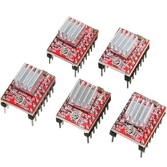 A4988 Stepper Motor Driver with Heat Sink, Suitable for 3D Printer Accessories of Mendel Huxley Arduino