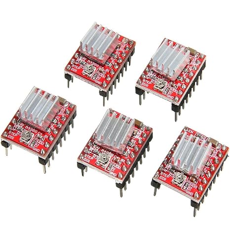 A4988 Stepper Motor Driver with Heat Sink, Suitable for 3D Printer Accessories of Mendel Huxley Arduino