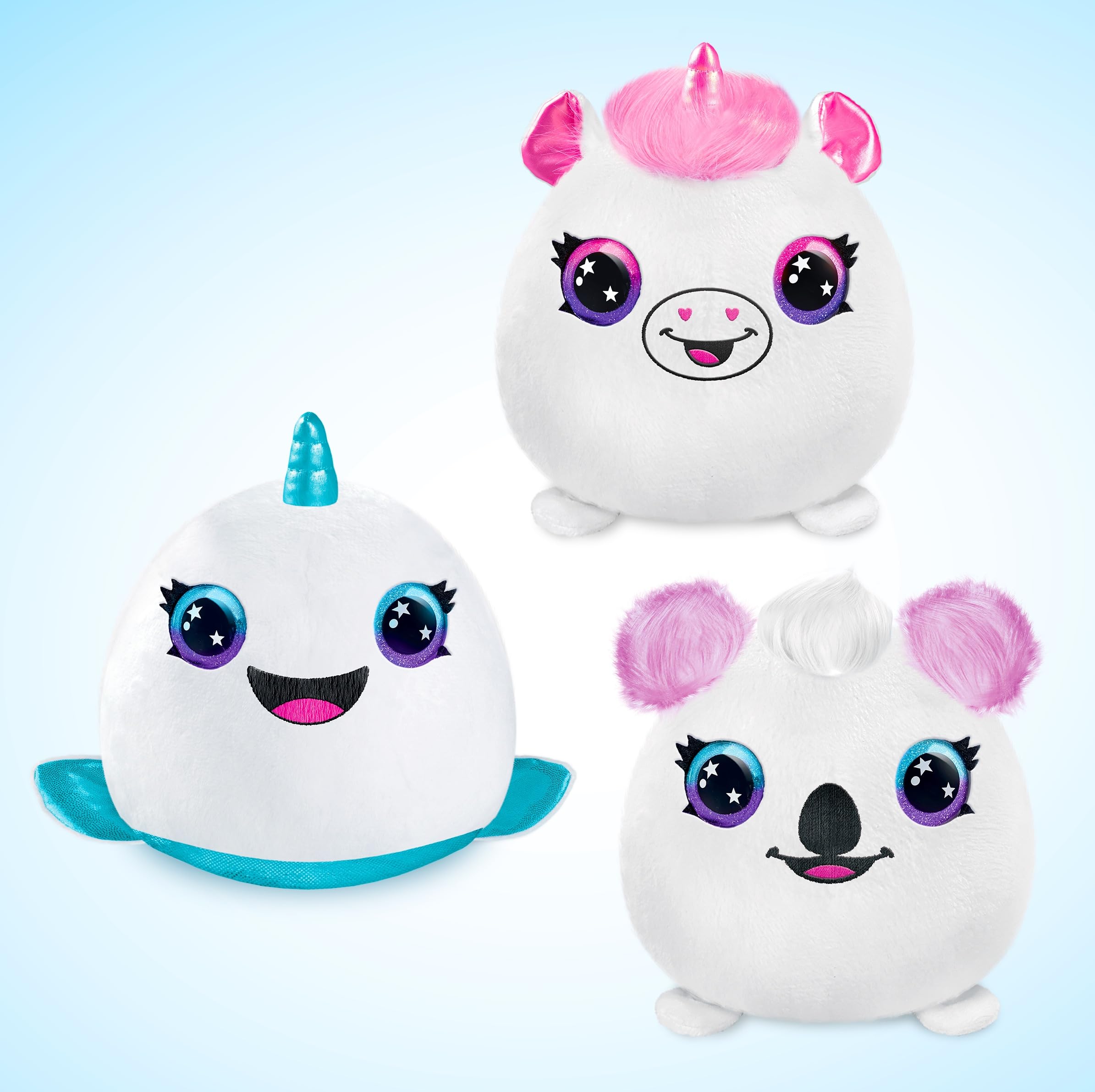 Airbrush Plush Neon Bucket, Reusable Custom Plush Toy Craft Kit for Kids, Includes 4 Washable Chalk Markers - Image 3