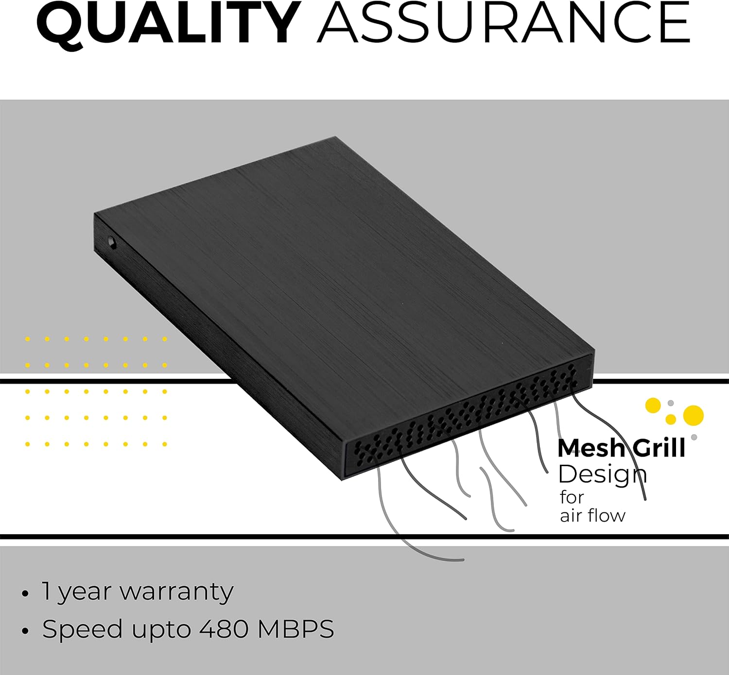 SUHSAI 320 GB External Hard Drive USB 2.0 Portable HDD Storage and Backup Hard Disk Memory Expansion - Ultra Slim 2.5" Harddrive Compatible with PC, MAC, Laptop, Desktop Computer, Chormebook (Black)