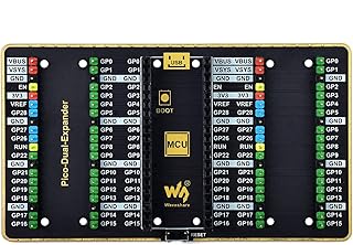 Waveshare Raspberry Pi Pico Dual GPIO Expander Two Sets of Male Headers for Connecting More Expansion Modules