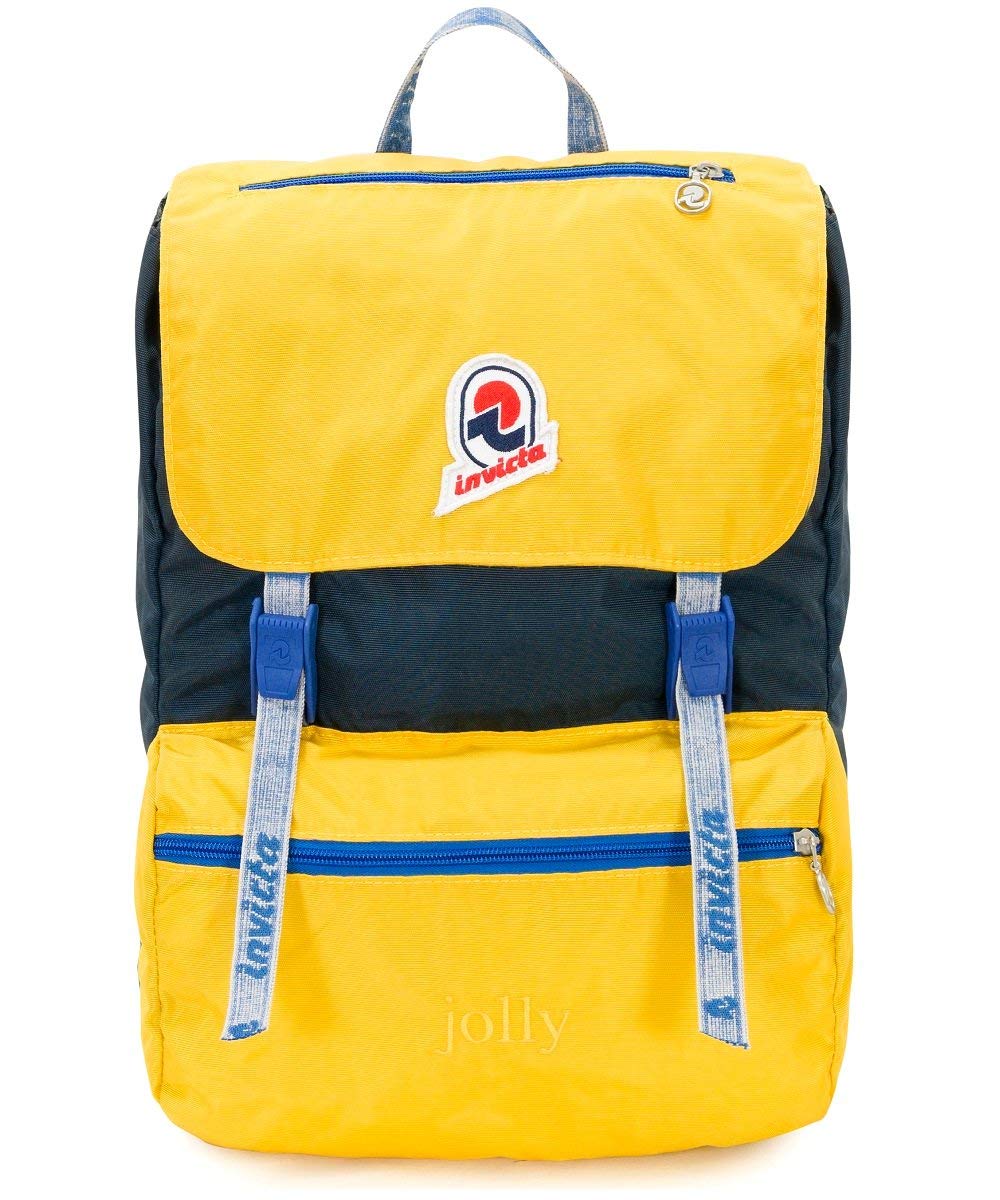 Invicta Zaino Ufficio Jolly Vintage, Icon, Zaino Mono Scomparto con Tasca Porta PC 13'', Zaino Casual, Viaggio, Studio, Università e Tempo Libero, per Uomo e Donna