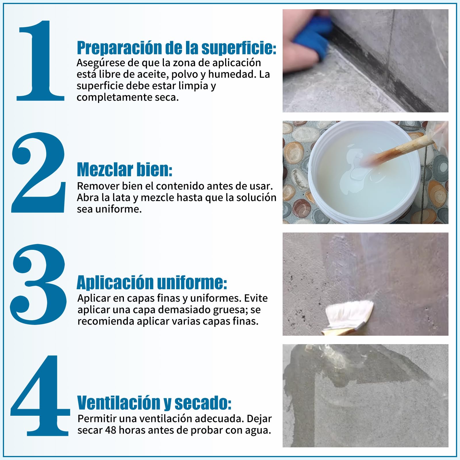 Sellador Impermeable Transparente, Impermeabilizante Transparente, Sellador Invisible Impermeable, Pintura Impermeabilizante Transparente 1KG