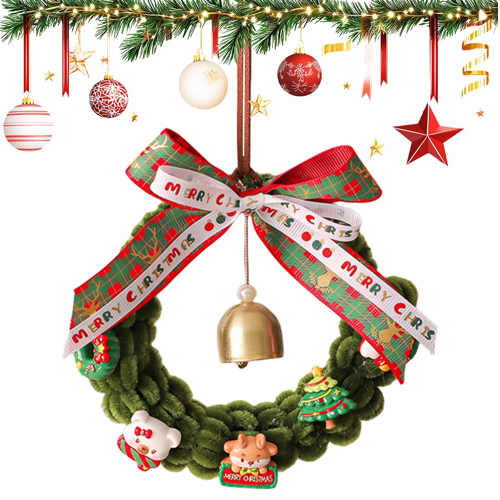 HASTHIP Christmas Wreath with Bells - Handmade Decor -1 HASTHIP Christmas Wreath with Bells - Handmade Decor -1