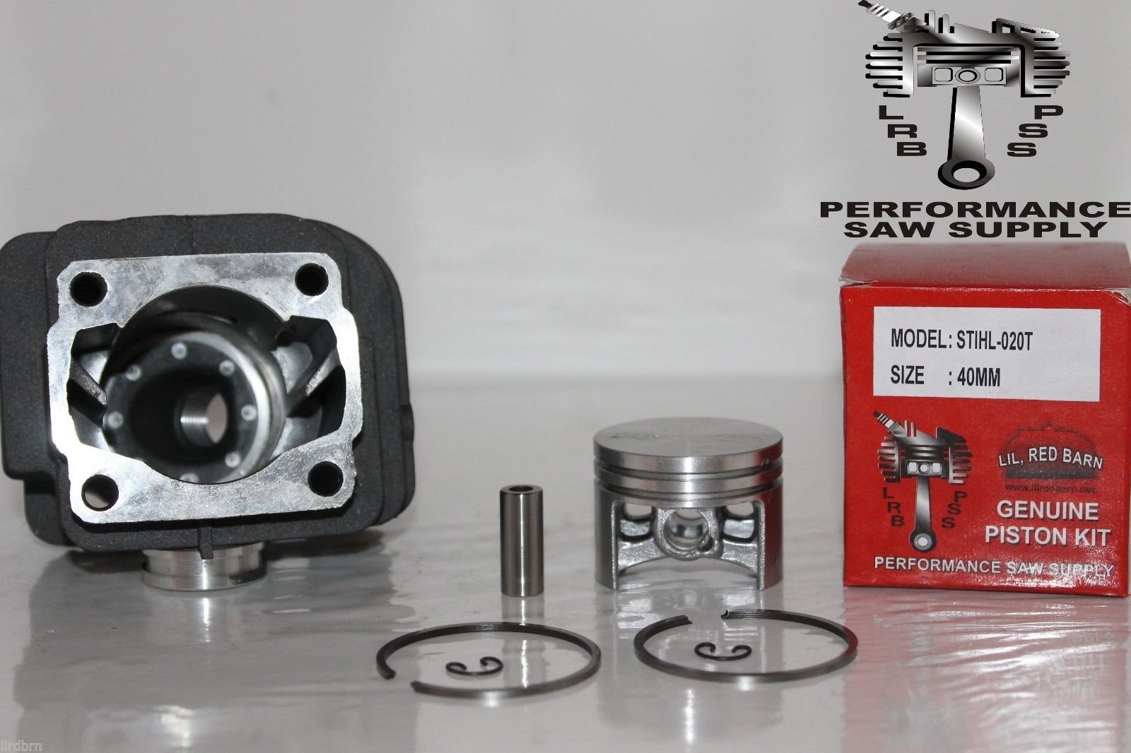 Lil Red Barn Compatible with Stihl 020t, Ms200t, 020 Cylinder & Piston Kit 40mm Replaces Part # 1129-020-1202