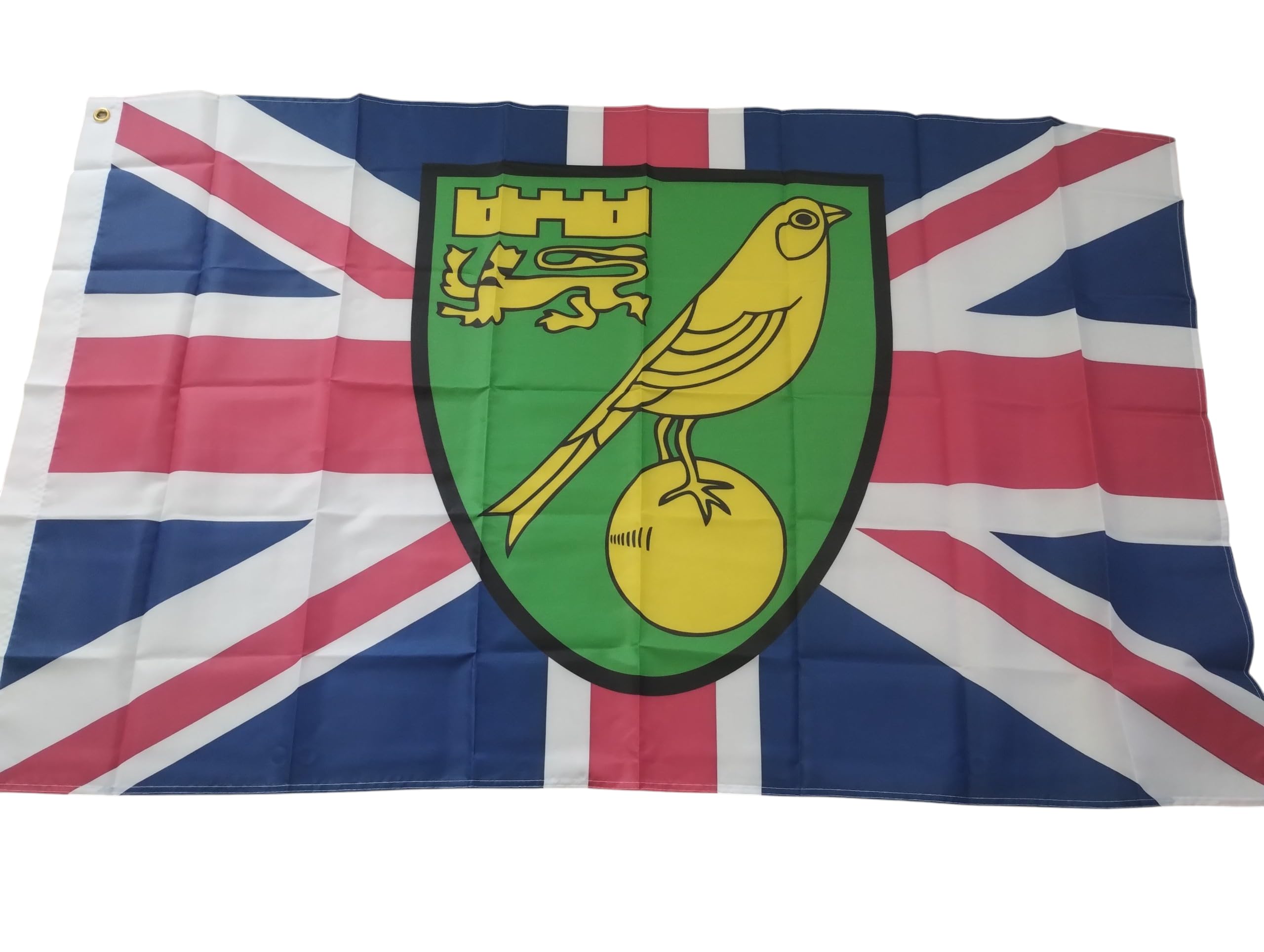Norwich city union jack flag 5 x 3ft