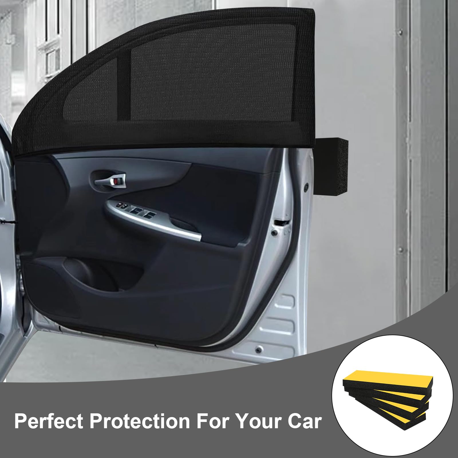 YOYEAH Garagen Wandschutz - 4 Stück Autotür Schutz 15mm Dick