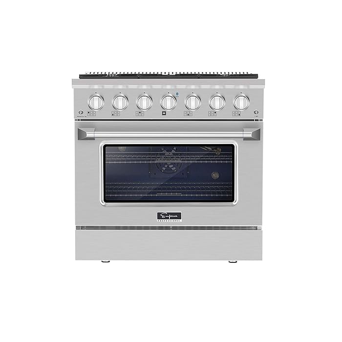 Buy Empava 36 Inch ProStyle Slidein Single Oven Gas Range with 6