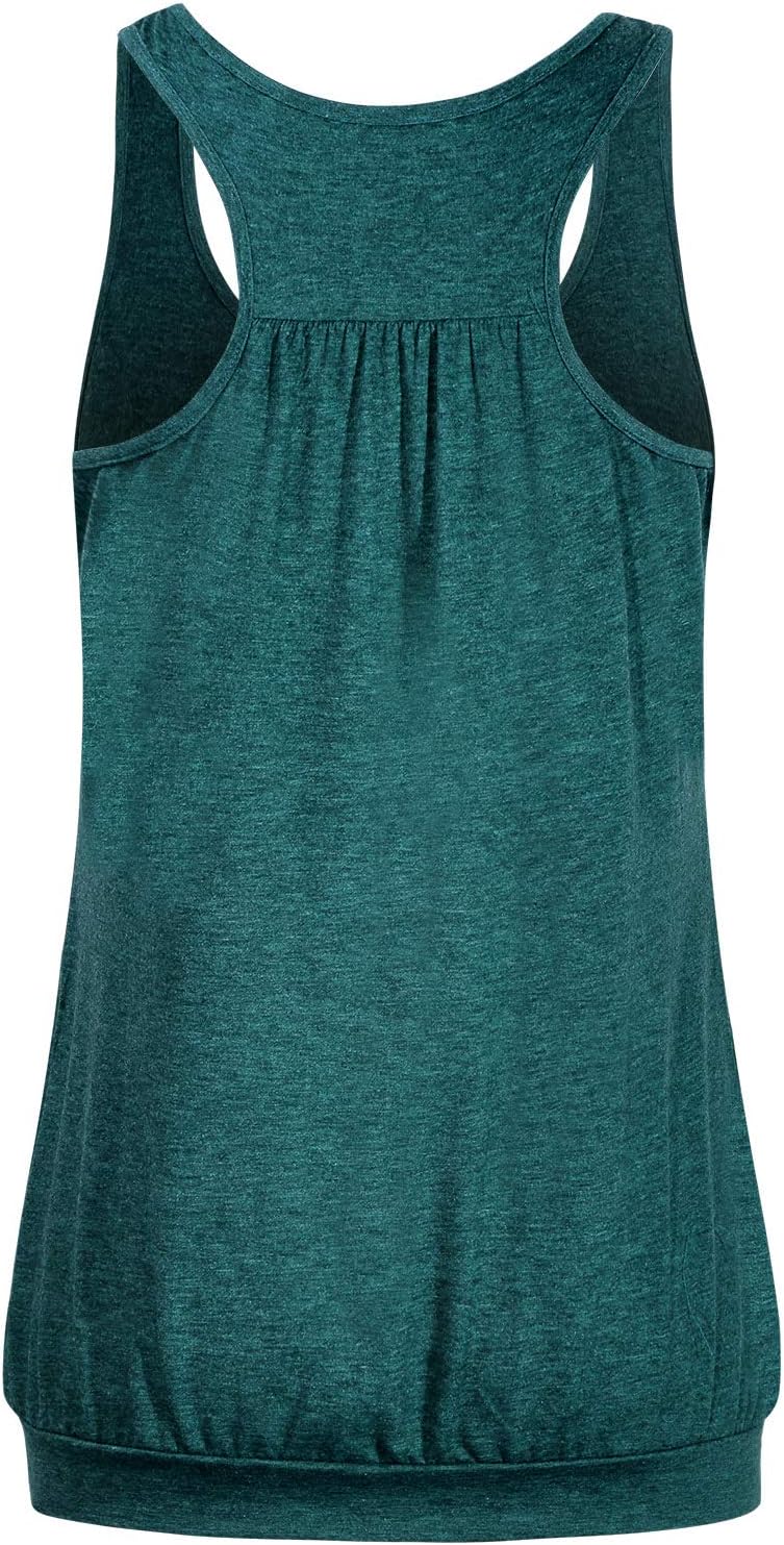Joymom Maternity Summer Cool Sleeveless Nursing Tank Tops Breastfeeding Shirts - Image 3