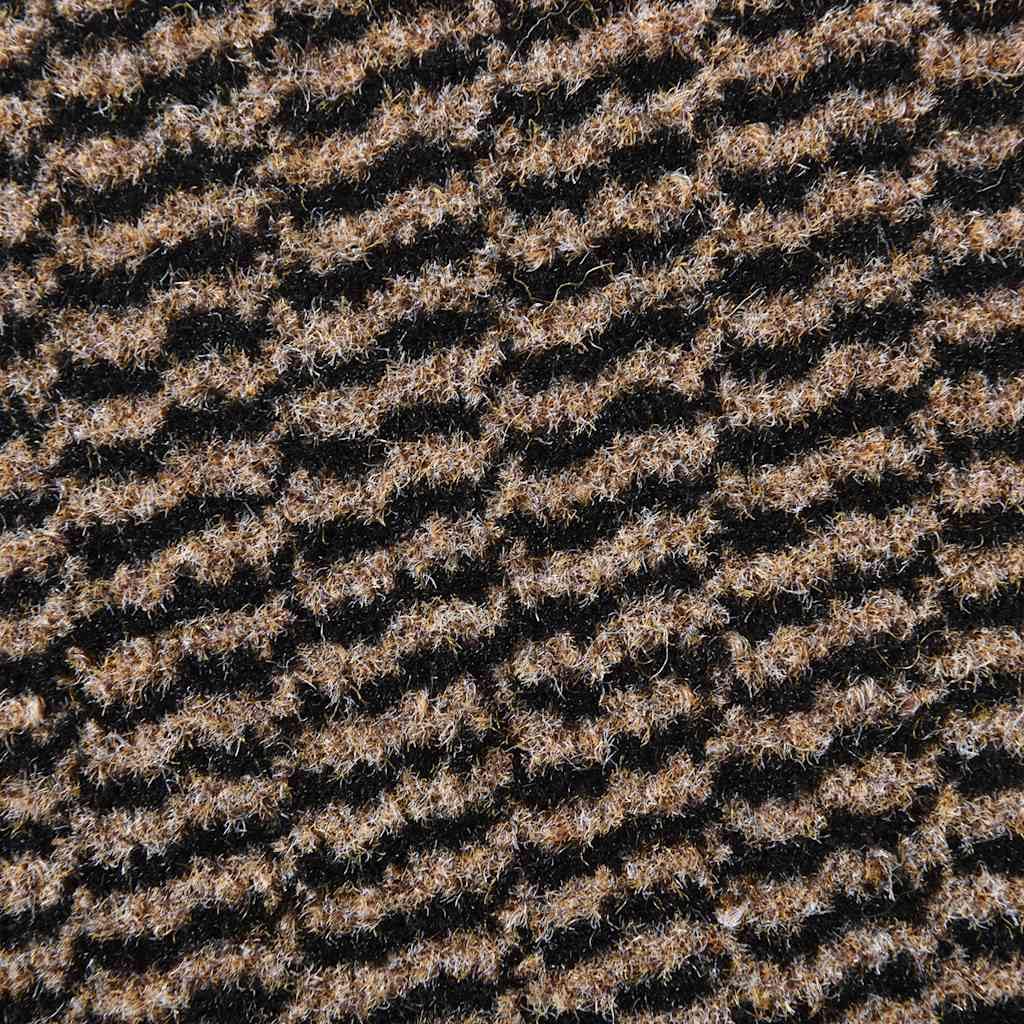 Felpudo marrón 60 x 180 cm para entrada, alfombrilla antideslizante con absorción de agua y polvo, alfombrilla de suelo resistente para interior y exterior, lavable