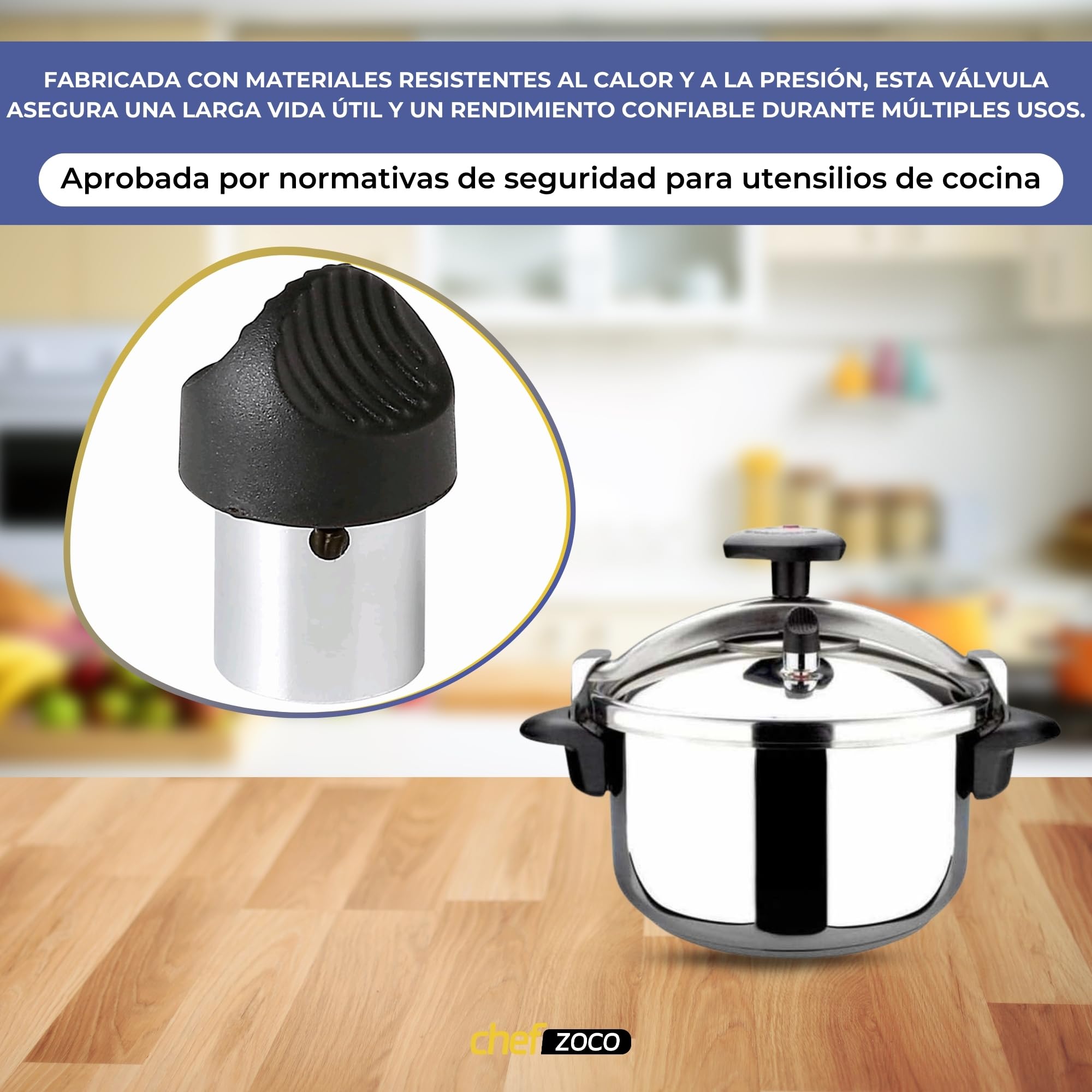 Válvula para Olla Express Magefesa Star, Válvula de Seguridad y Liberación de Presión, Pitorro Compatible 2013