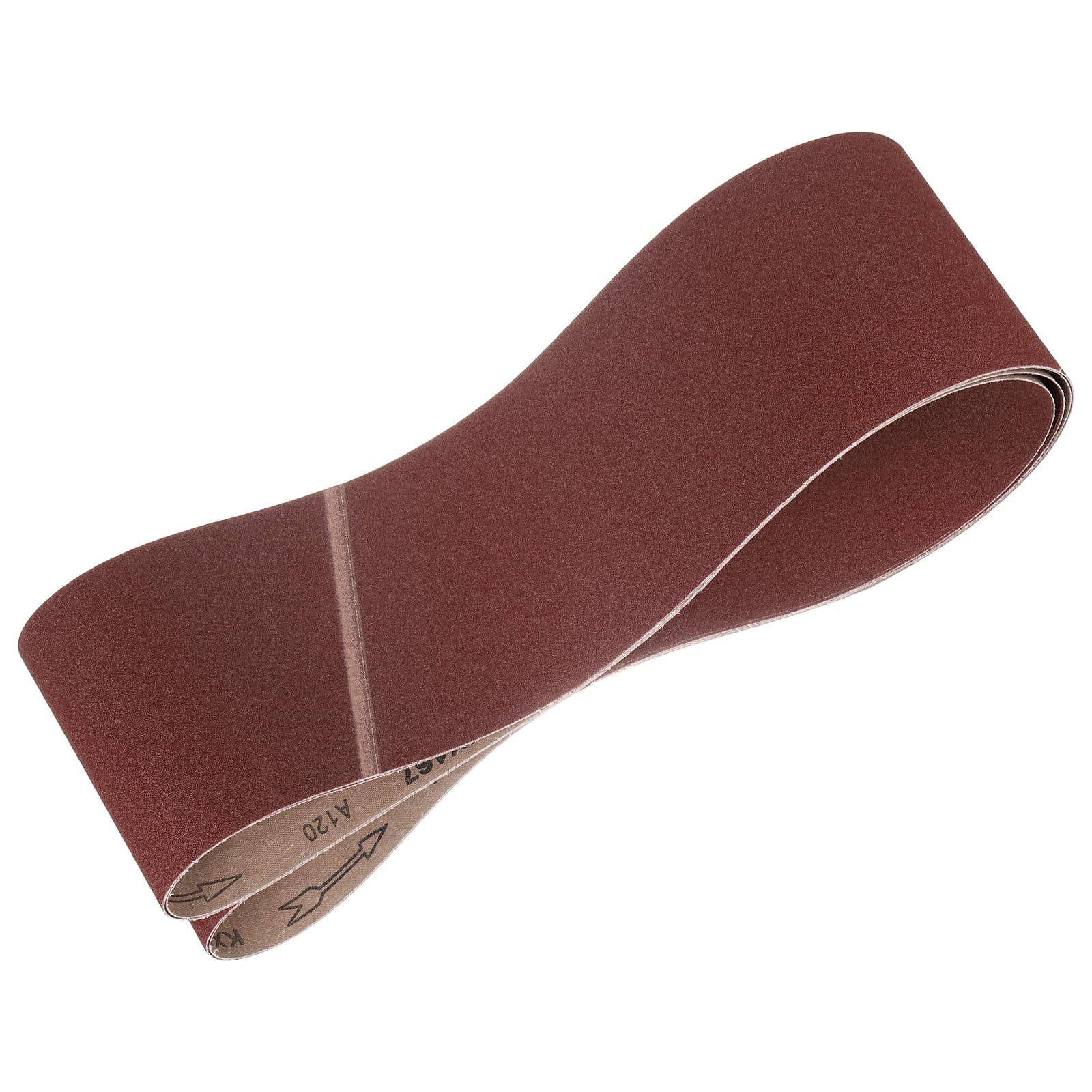 HARFINGTON 6 x 80 Inch Sanding Belts, 2 Pcs 120 Grits Aluminum Oxide Abrasive Belt Sander File Belt for Woodworking, Metal Polishing, Knife Sharpener